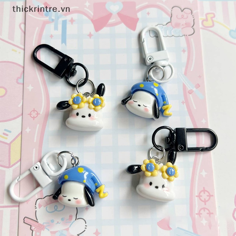 Th kawaii sanrio pacha dog Móc Chìa Khóa Xe Hơi Dễ Thương Trang Trí Ba Lô Đi Học Đồ Chơi Trẻ Em vn
