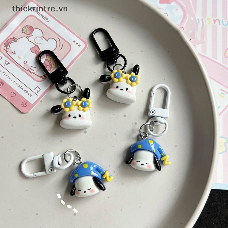 Th kawaii sanrio pacha dog Móc Chìa Khóa Xe Hơi Dễ Thương Trang Trí Ba Lô Đi Học Đồ Chơi Trẻ Em vn