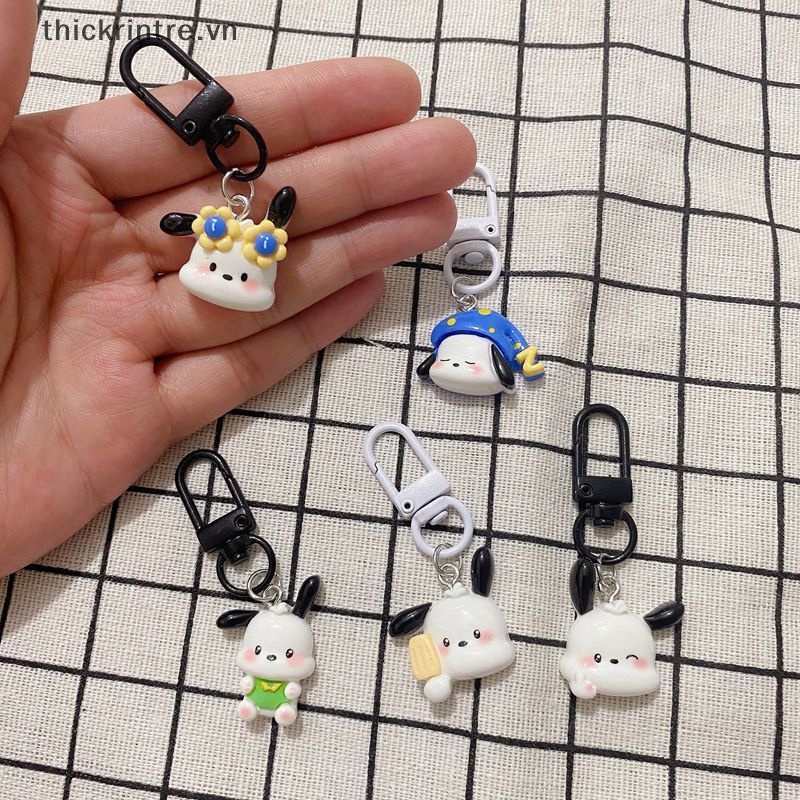 Th kawaii sanrio pacha dog Móc Chìa Khóa Xe Hơi Dễ Thương Trang Trí Ba Lô Đi Học Đồ Chơi Trẻ Em vn