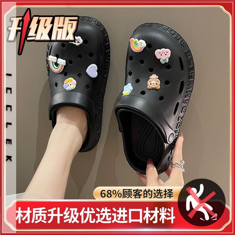 ICCLEK dép sandal nữ dép đi biển dép đế cao Thoải Mái Xinh Xắn  B98G1GQ 34Z230821