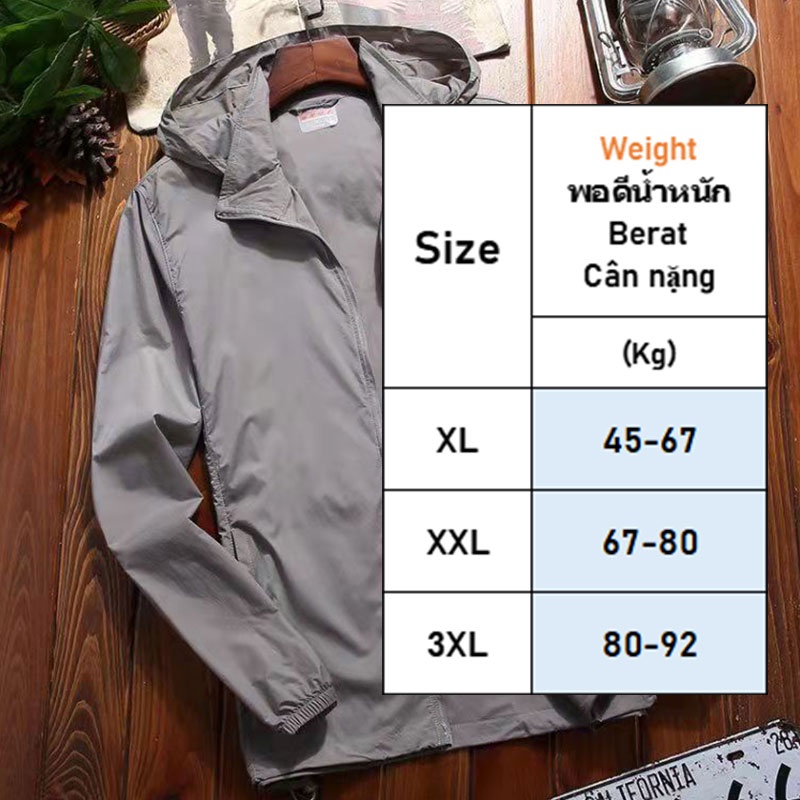 Loco Áo Khoác Chống Nắng Siêu Mỏng Thoáng Khí Chống Tia uv size Lớn Thời Trang Mùa Hè Cho Nam