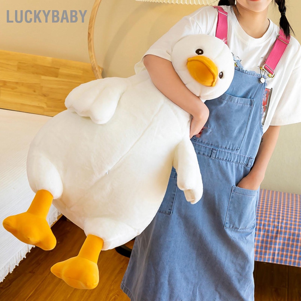 Gối ôm hình vịt - Thú Nhồi Bông Vịt Màu Vàng Đáng Yêu Mềm Mại Cho Bạn Gái 45cm 17.7in 0.9 kg - HILUCKYBABY