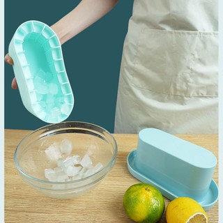 Khuôn silicone Làm Đá Viên Hình oval Kích Thước Lớn / Khay Làm Đá Viên / cocktail Hình Viên Kim Cương