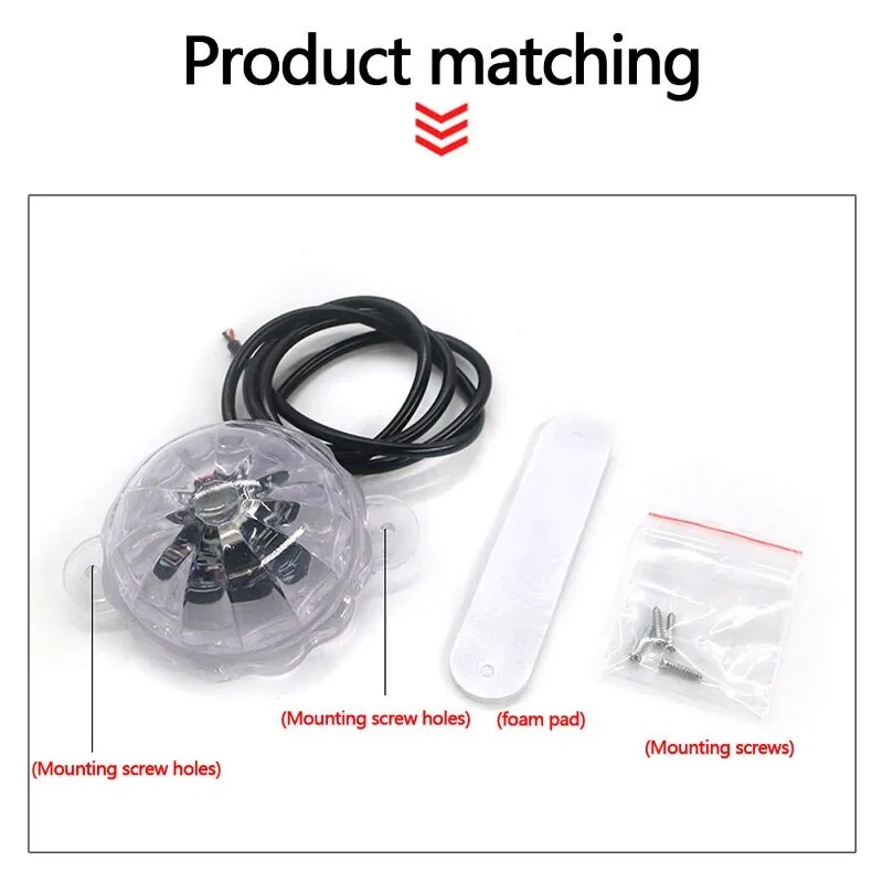 Đèn led Tín Hiệu Cảnh Báo 12v / 24v Chuyên Dụng Cho Xe Mô Tô - YKD