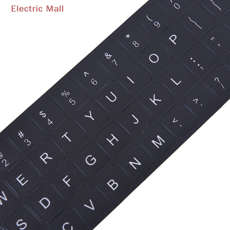 Miếng Dán Bàn Phím Thay Thế Chữ Tiếng Anh Màu Trắng Đen Cho Máy Tính, laptop