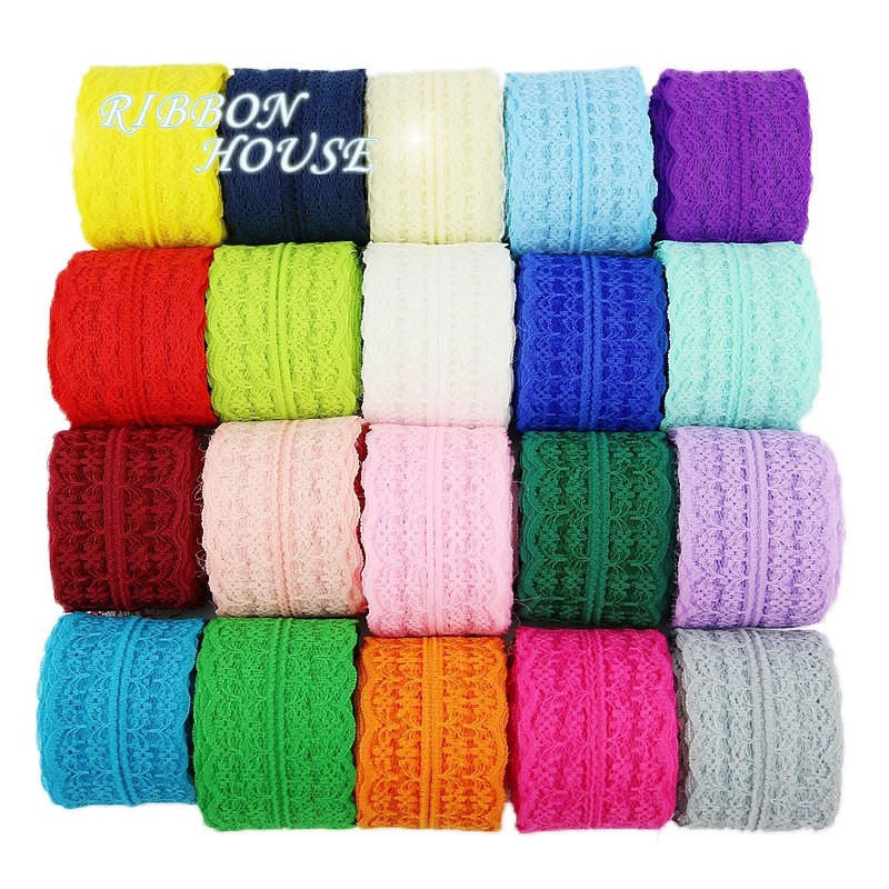 Cuộn dây ren trắng 45mm dài 5 yard dùng cho trang trí