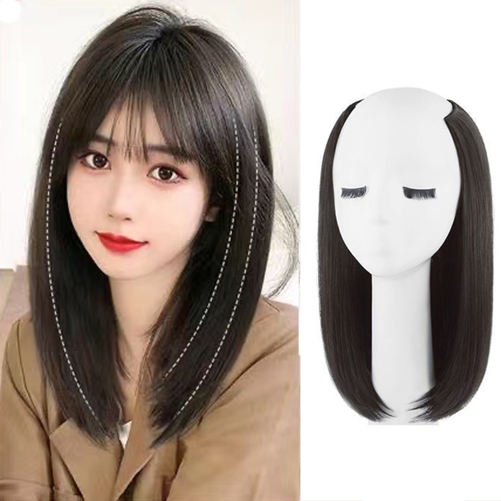 Mới Tóc Giả Ngắn 4 Kẹp Chữ u Tàng Hình Thời Trang Cho Nữ