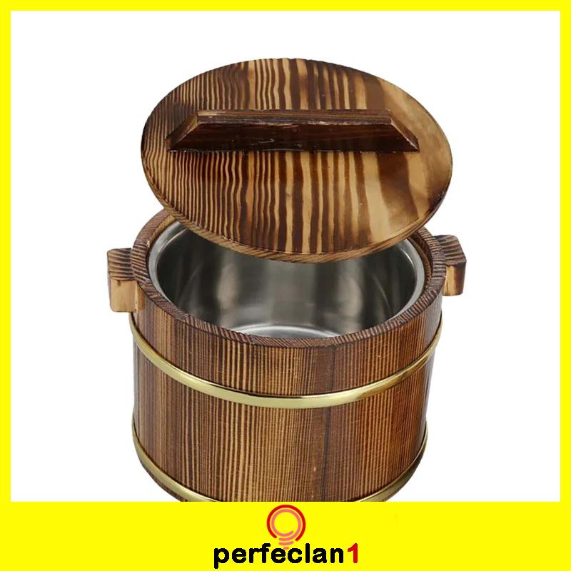 Thùng Gỗ Đựng Cơm / sushi Hình Tròn Đa Năng Tiện Dụng Cho Nhà Hàng / Nhà Hàng/Hộp Cơm Trưa