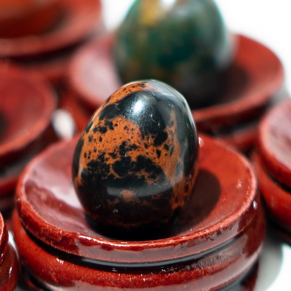 Trứng Pha Lê Thạch Anh Tím Tự Nhiên 0.8in Dùng Trang Trí Nhà Cửa