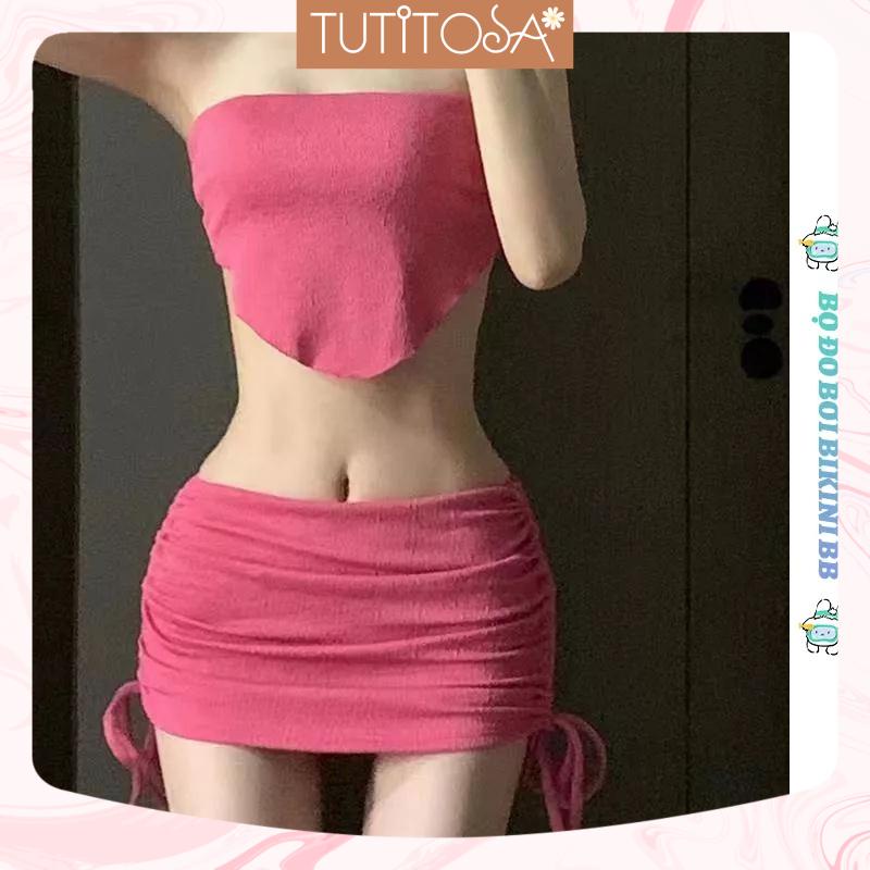 Bikini sexy cao cấp thiết kế mới kẹo màu bãi biển nghỉ mát ba mảnh bộ đồ bơi H23149 | BigBuy360 - bigbuy360.vn