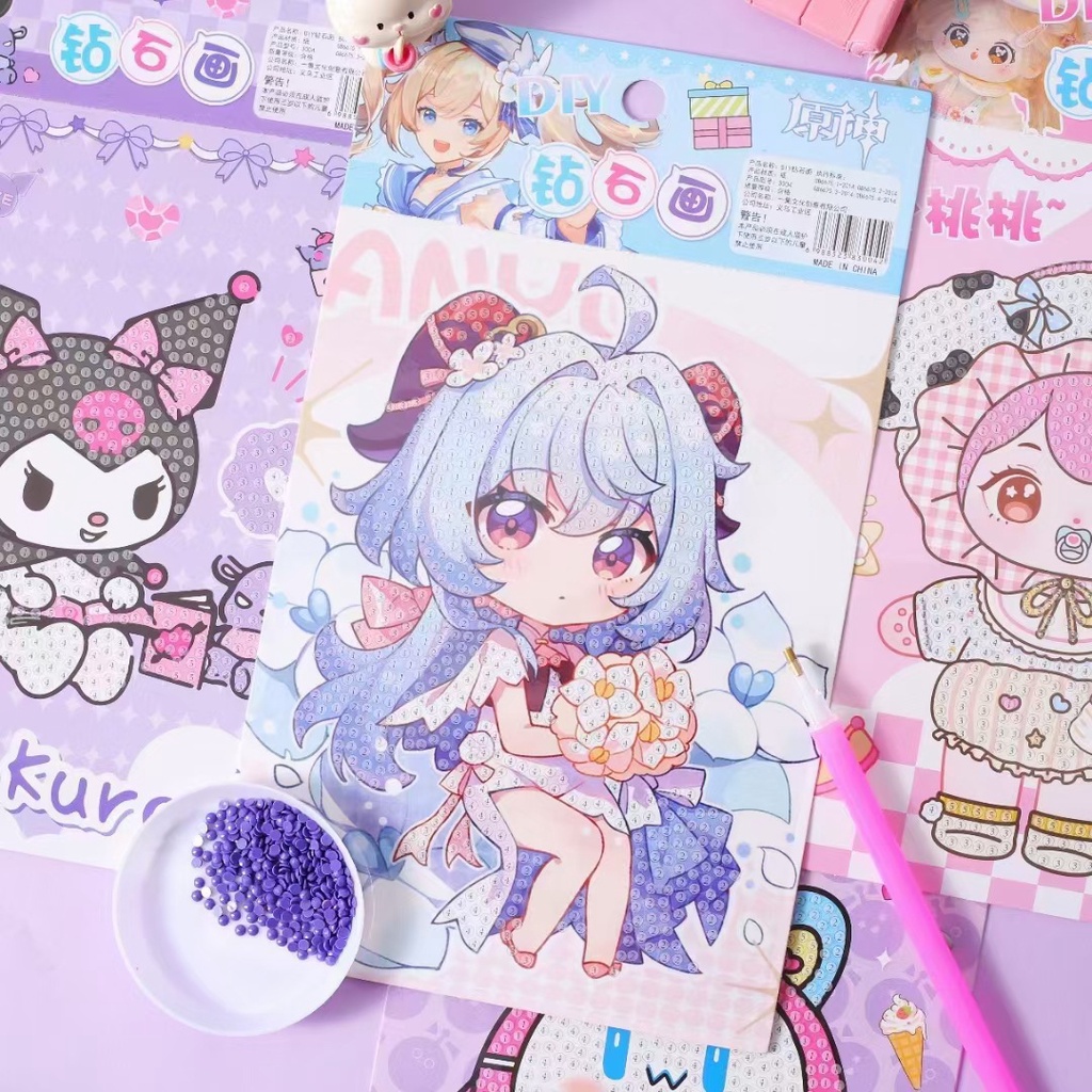 Bộ Tranh Đính Đá Họa Tiết Hoạt Hình Dễ Thương Độc Đáo diy sg097