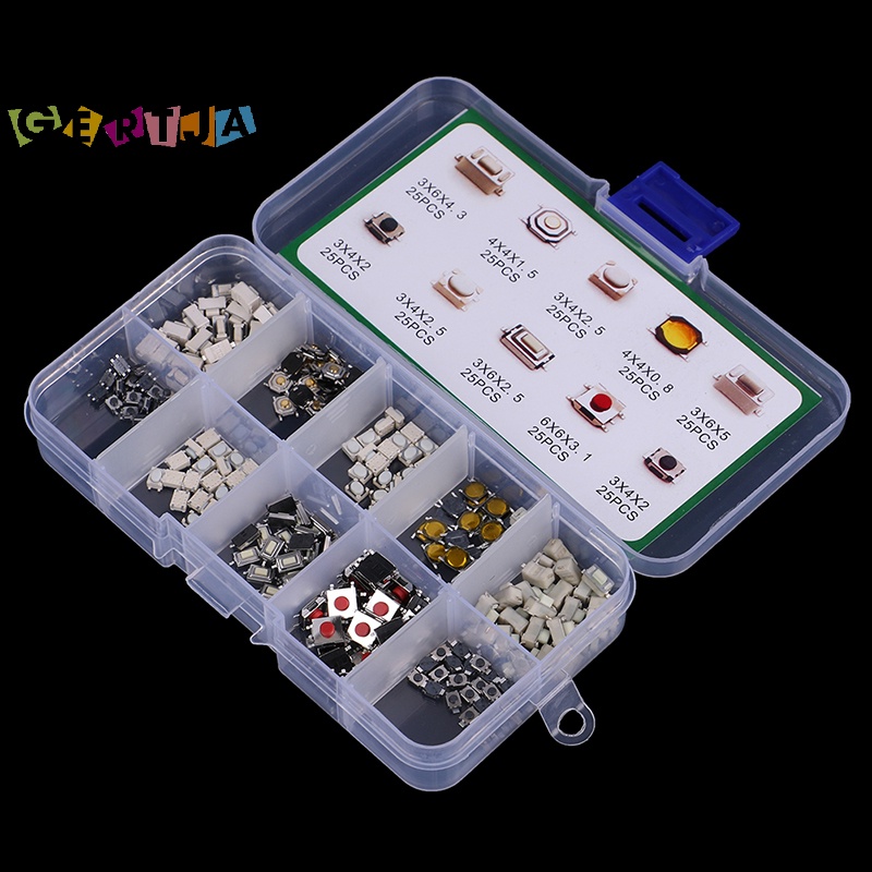 Set 250 Công Tắc Nút Nhấn 10 Loại Chuyên Dụng Cho Xe Hơi