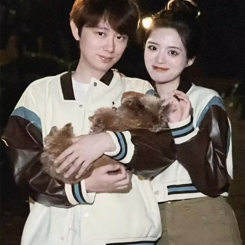 Áo Khoác Bóng Chày Da pu Tay Dài Dáng Rộng Thời Trang Thu Đông Dành Cho Nam Giới