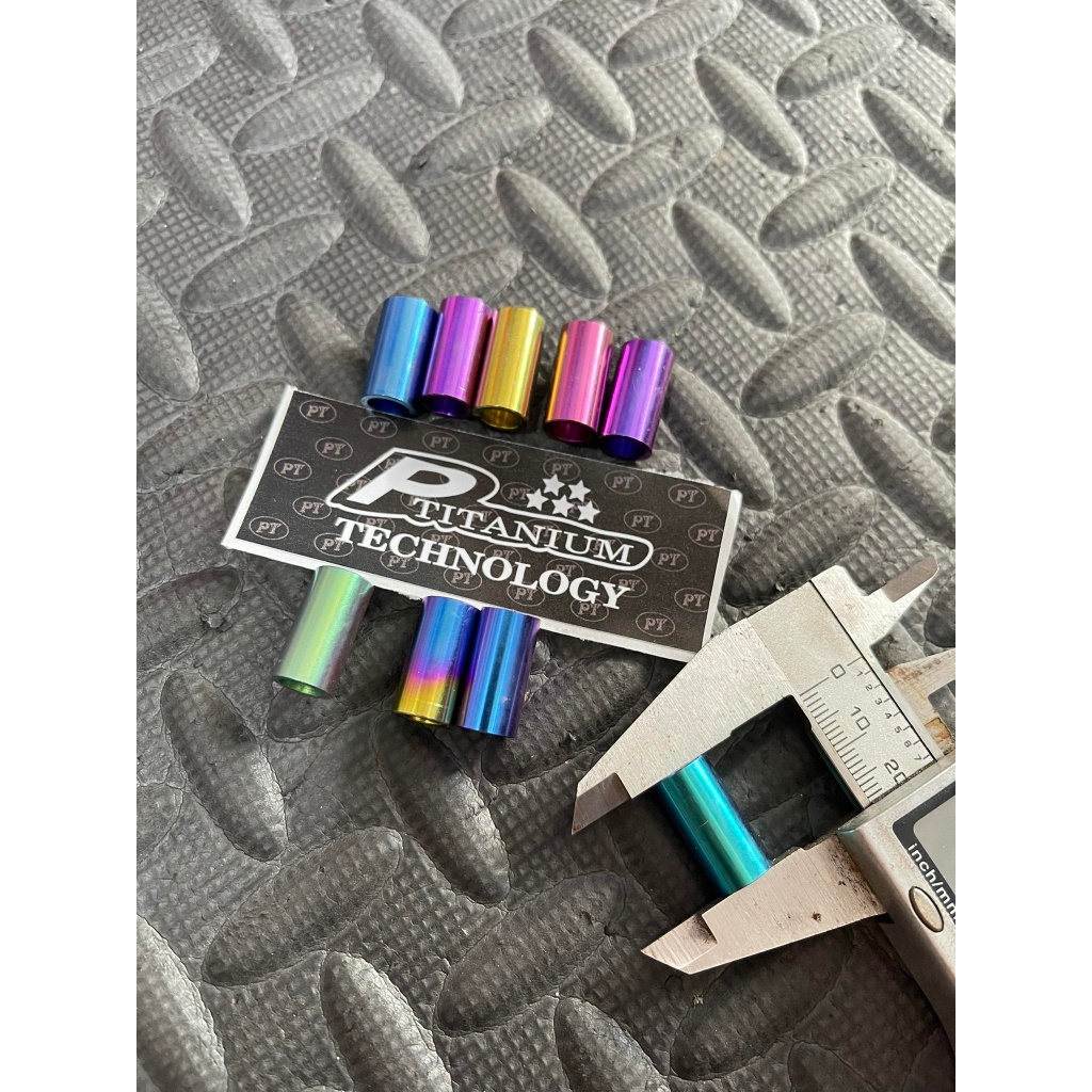 Ắc canh Titan lỗ 6li Boushing Raidiator Titanium gắn Vario Ab Sh Adv các loại xe thông dụng