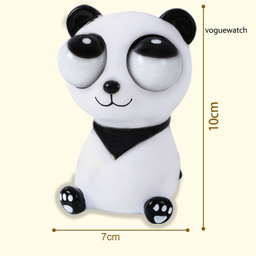 Đồ Chơi Bóp Mềm Hình Gấu Trúc Mắt Xoay Được Giúp Giảm Căng Thẳng