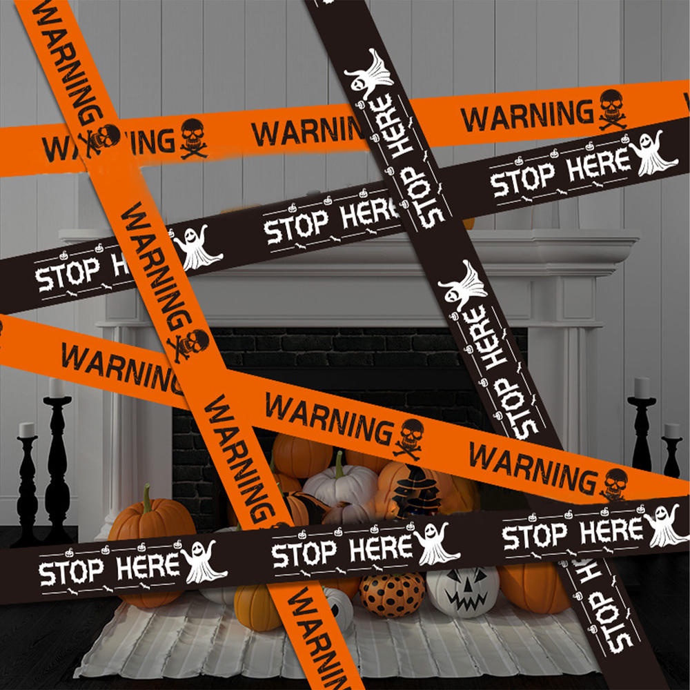 Cuộn Băng Dính Cảnh Báo Nguy Hiểm Trang Trí halloween