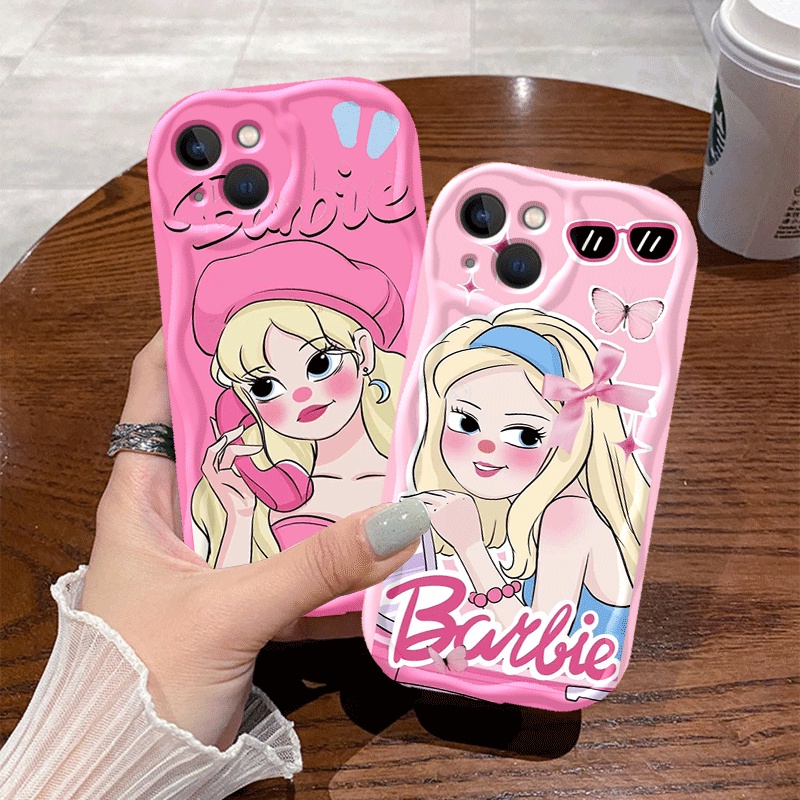 Ốp Điện Thoại Silicon Mềm Hình Công Chúa barbie Cho iphone 11 12 13 14 15 plus pro max iphonex xr xs max 7 8 6s