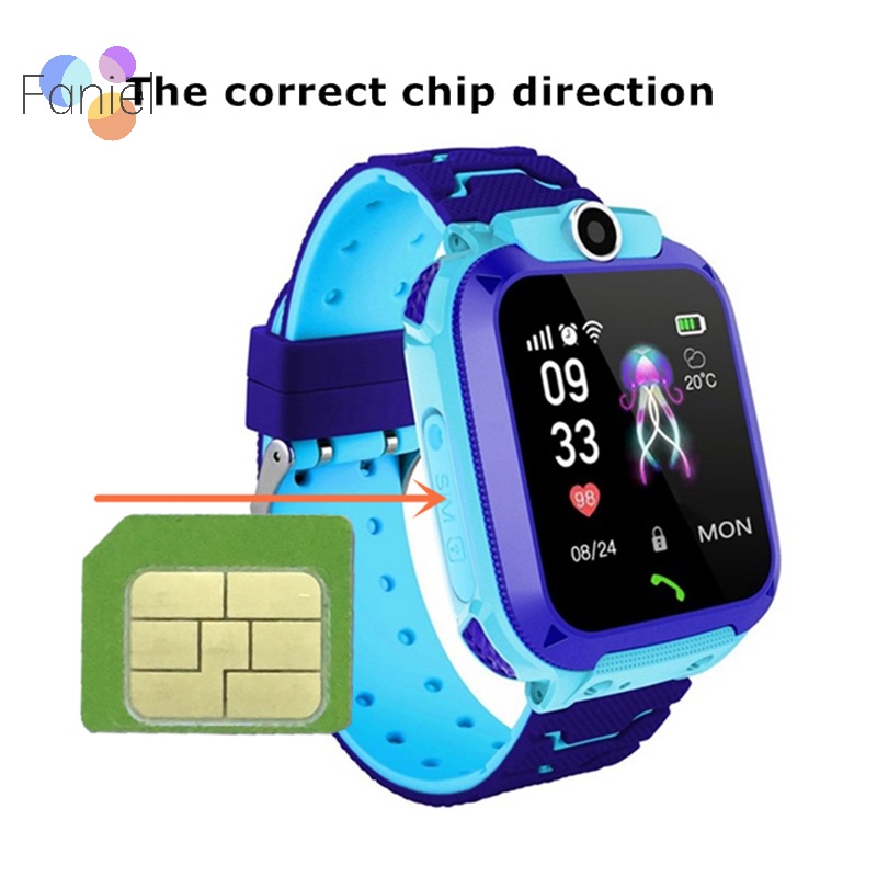 Bộ Đồng Hồ Thông Minh q12 Chống Nước ip67 Cho Trẻ Em