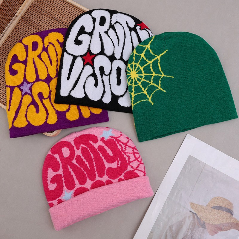 Thời Trang Mũ Dệt Kim In Chữ Phong Cách hip hop Đường Phố Cho Nam / Nữ