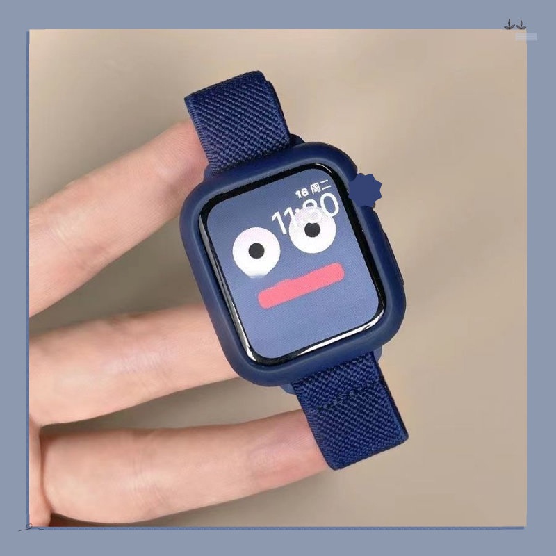 Dây Đeo nylon Có Khóa Trượt Cho Đồng Hồ Thông Minh aw 49mm ultra 44mm 45mm 42mm 4 3 2 1 7 6 5 se 8 40mm 41mm 38mm