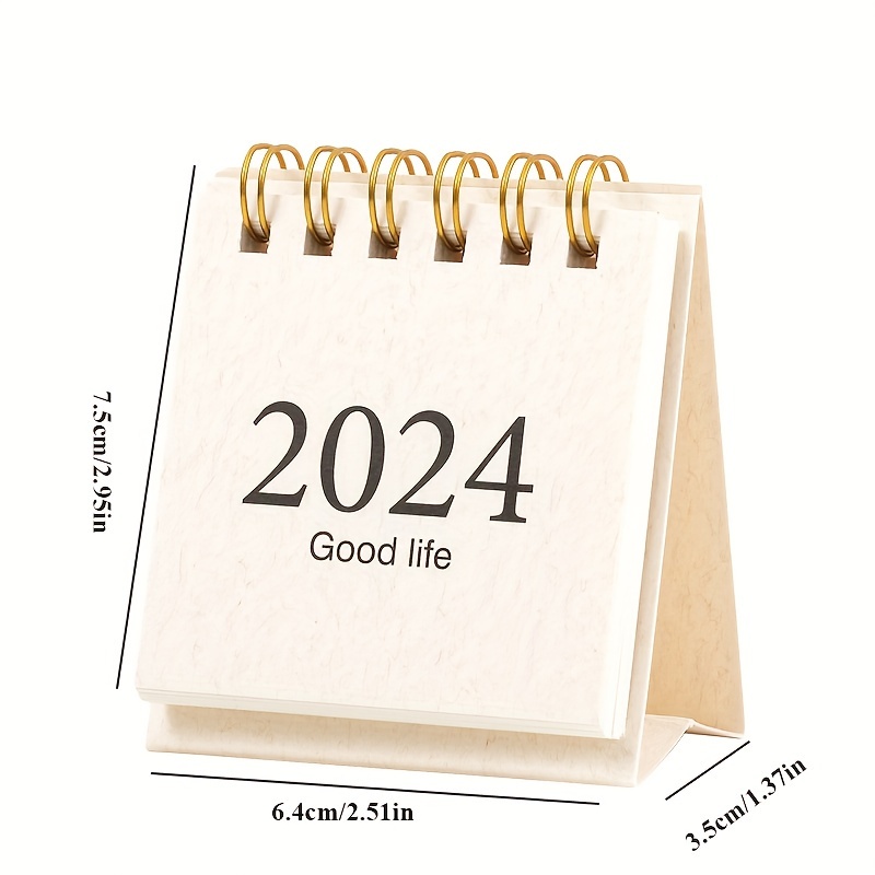 Mohamm 1 Lịch Để Bàn mini Đơn Giản Sáng Tạo Trang Trí Nhà Cửa / Văn Phòng