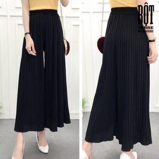 Quần Ống Rộng Dập Ly Đủ Màu Hàng Thiết Kế Cao Cấp Free Size 50-73Kg