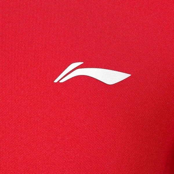 Áo Polo Nam LiNing Chính Hãng, Áo Nam Xuân Hè 2023, Áo Cotton Nam Màu đỏ