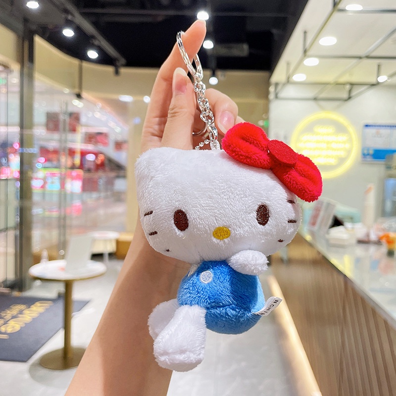 Sanrio Móc Khóa hello kitty my melody cinnamoroll Nhồi Bông Đáng Yêu