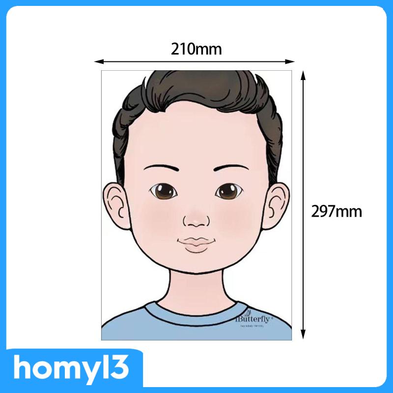 Bảng Luyện Tập Vẽ Mặt Và Trang Điểm Kích Thước 210mm297mm a4 Có Thể Giặt Được