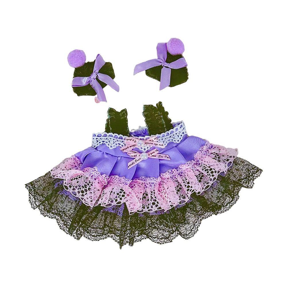 Uumir Đầm mini 20cm Thay Thế Họa Tiết Hoạt Hình Cho Búp Bê