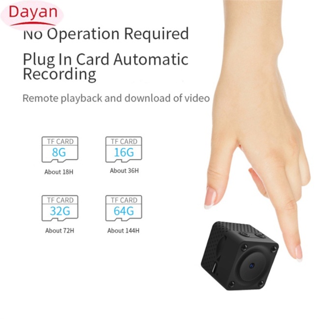 1 Bộ camera Hồng Ngoại mini cctv f9 1080p hd wifi ip Hỗ Trợ Quay Ban Đêm