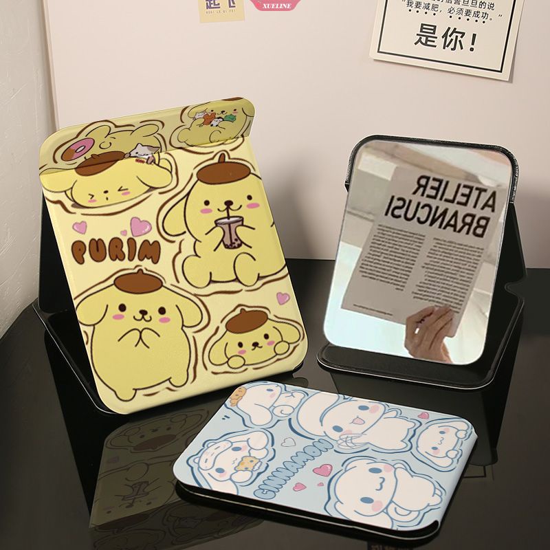 Sanrio Gương Trang Điểm Gấp Gọn Để Bàn mymelody kuromi cinnamoroll Cho Nữ Sinh