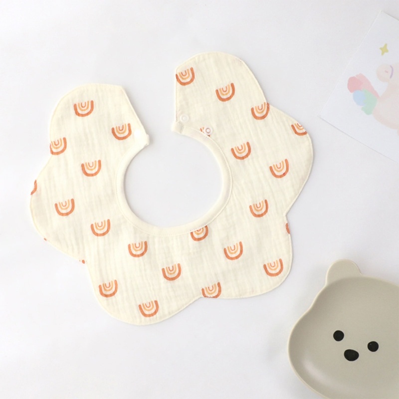 Yếm Thấm Nước Dãi Mềm Mại Tiện Dụng Cho Bé Sơ Sinh