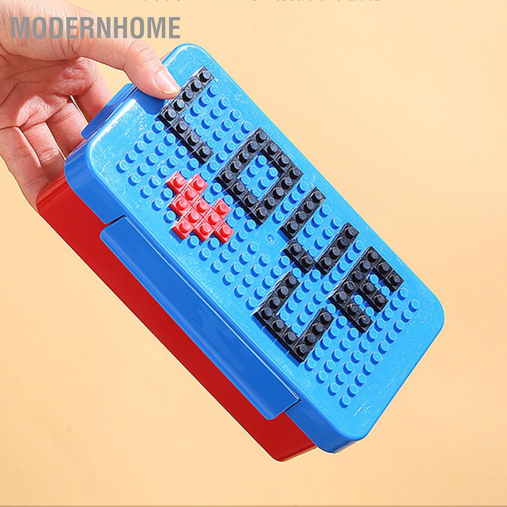 ModernHome DIY Pixel Puzzle Khối xây dựng Hộp cơm trưa sáng tạo cho trẻ em