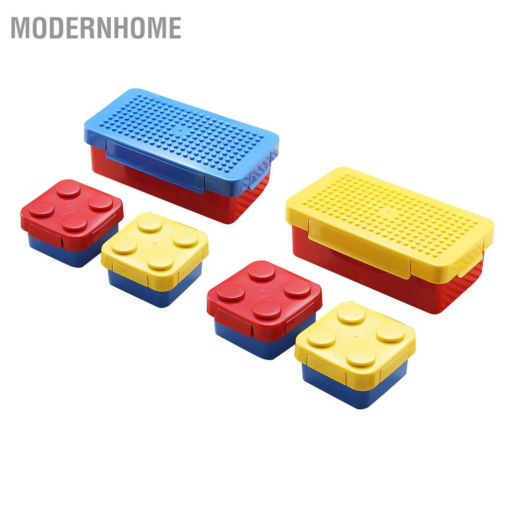 ModernHome DIY Pixel Puzzle Khối xây dựng Hộp cơm trưa sáng tạo cho trẻ em