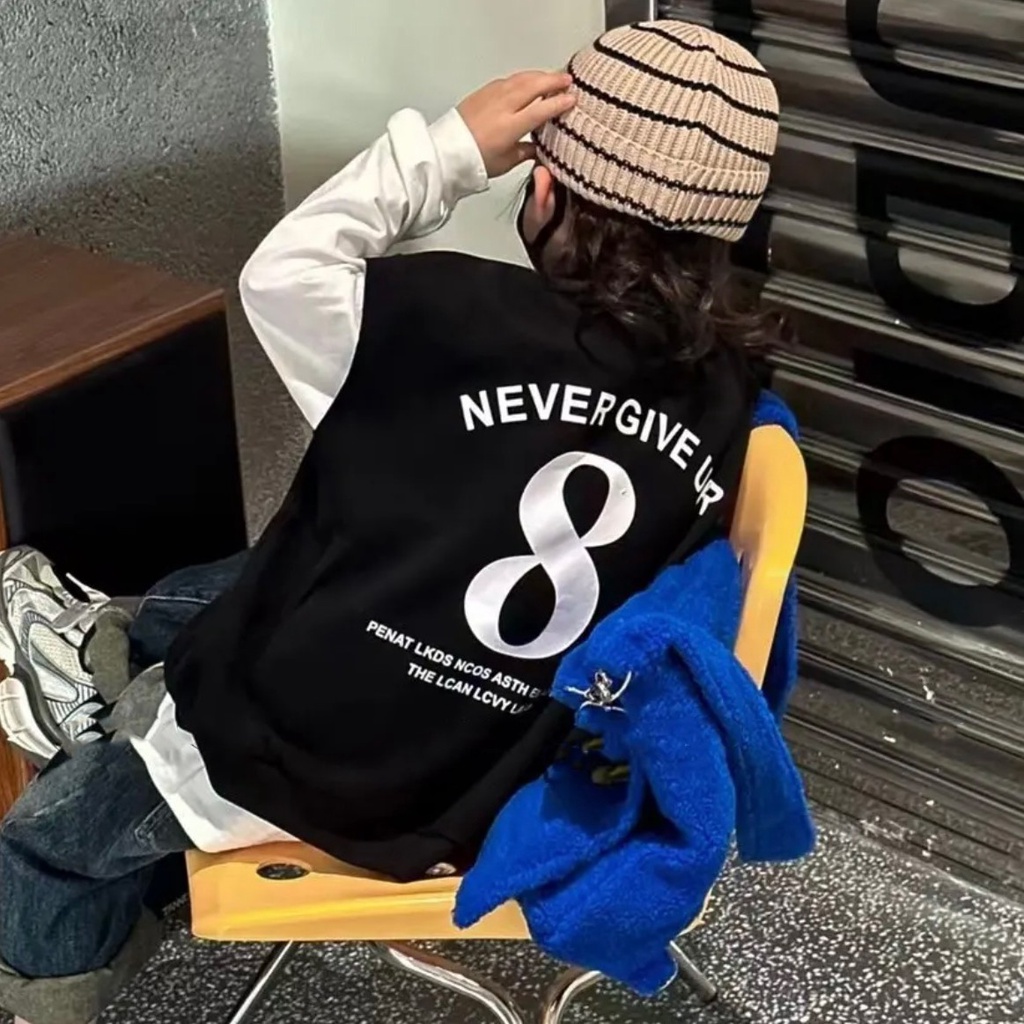 80-160cm Trẻ Em Phong Cách Mới Mùa Thu Áo Giả Hai Mảnh Dài Tay Vừa Lớn Mẹ In Hình Top Phiên Bản Hàn Quốc Thời Trang Phong Cách Mỹ Châu Âu