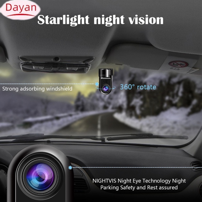 Máy Ghi Hình Cảm Ứng Ban Đêm dvr 170 Độ hd 1080p Cho Xe Hơi