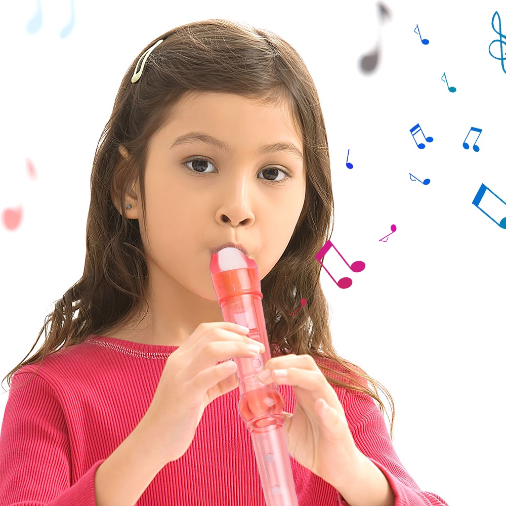 Nhạc Cụ Sáo clarinet 6 Lỗ Bằng Nhựa / 14cm Màu Sắc Ngẫu Nhiên Giáo Dục Sớm Cho Bé