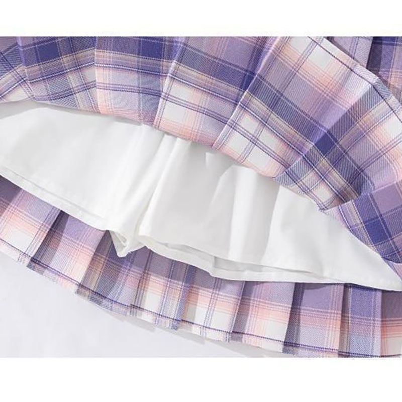 Set Đồ 2 Món Gồm Áo Thun + Chân Váy Xếp Ly Bằng Vải cotton In Họa Tiết Hoạt Hình kuromi Dễ Thương Thời Trang Xuân Hè Cho Bé Gái 3