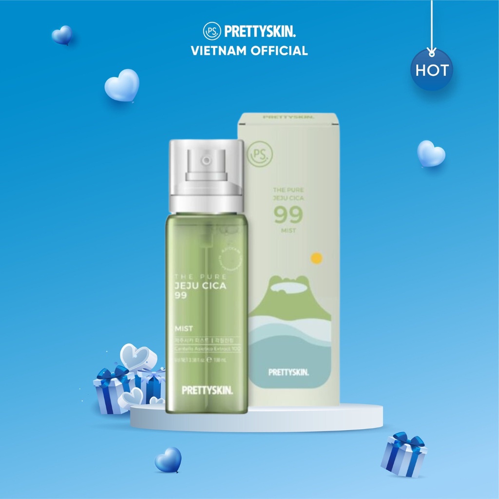 Xịt khoáng rau má Prettyskin 100ml