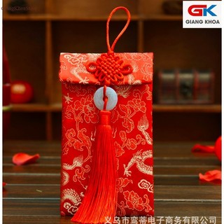 Lì xì vải gấm cao cấp - Đính ngọc mẫu mới - BAO TO