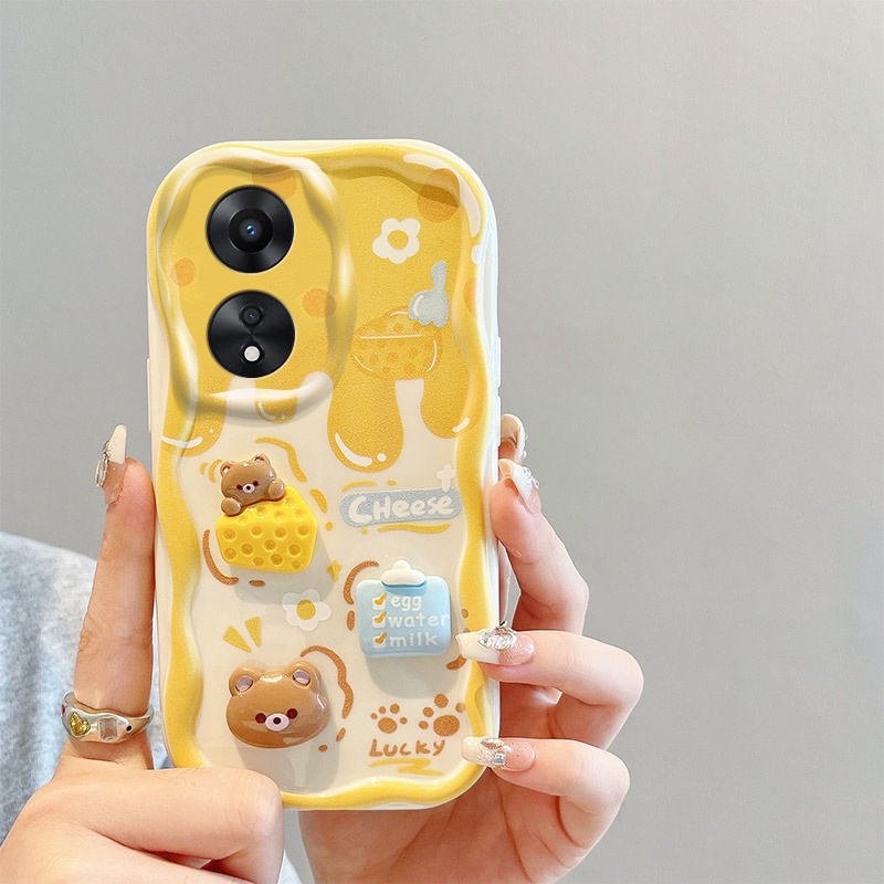 Ốp lưng oppo a58 ốp lưng oppo a78 Ốp Điện Thoại Đính Búp Bê 3d Xinh Xắn Cho oppo a58 a78