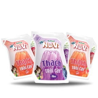 Sữa Nuvi Jelly Thạch Đào / Thạch Trái Cây Nho / Lúa mạch, Túi 110ml