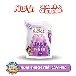Sữa Nuvi Jelly Thạch Đào / Thạch Trái Cây Nho / Lúa mạch, Túi 110ml