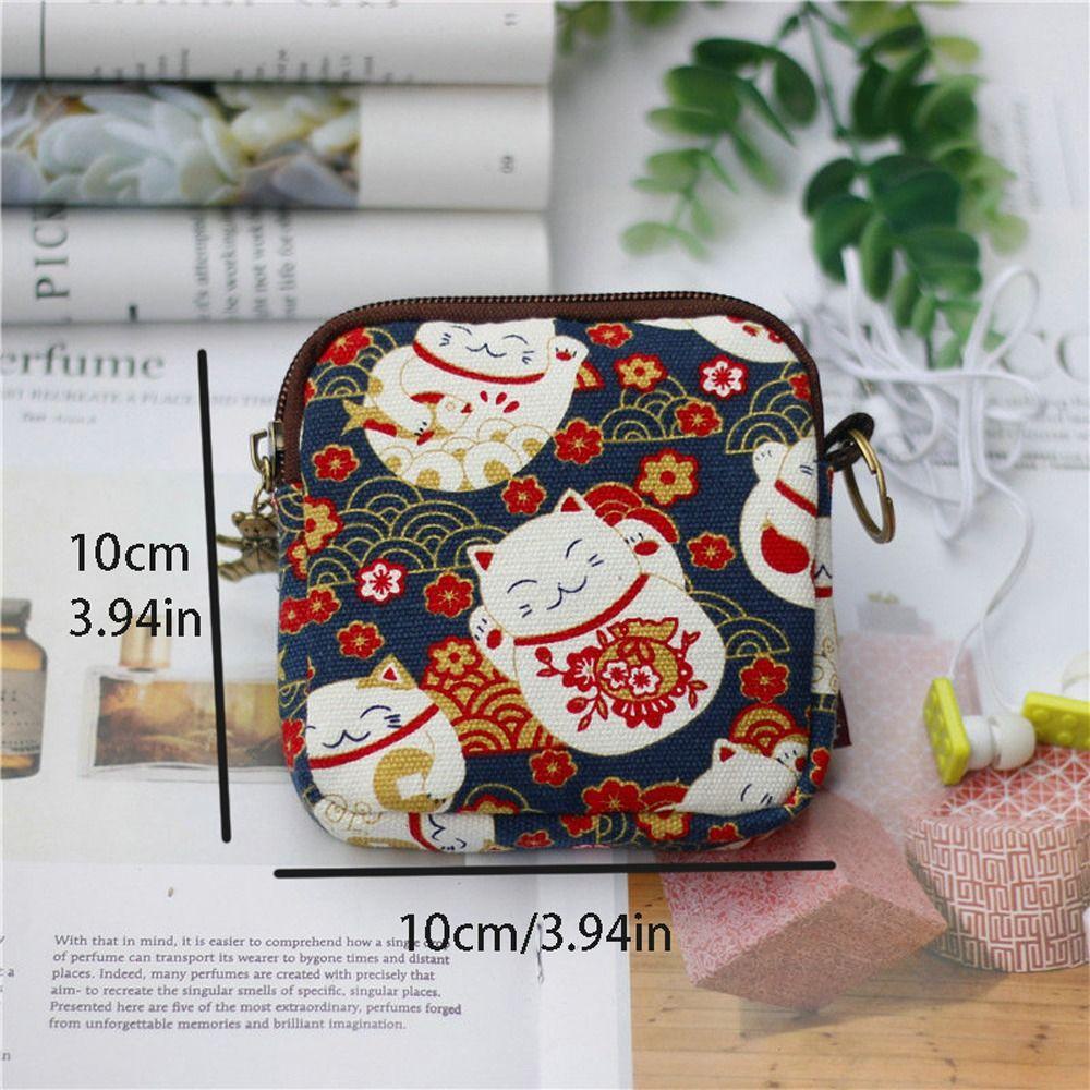 Shanhai Túi Đựng Tiền Xu Hình Mèo May Mắn / Chó Con / Chữ Cái mini Sáng Tạo