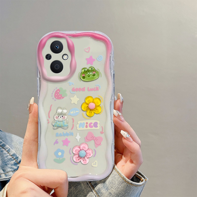 Ốp lưng oppo reno 7z 5g ốp lưng oppo reno 8z 5g Ốp Điện Thoại Gắn Búp Bê 3d Dễ Thương Cho oppo reno 7z 5g reno 8z 5g