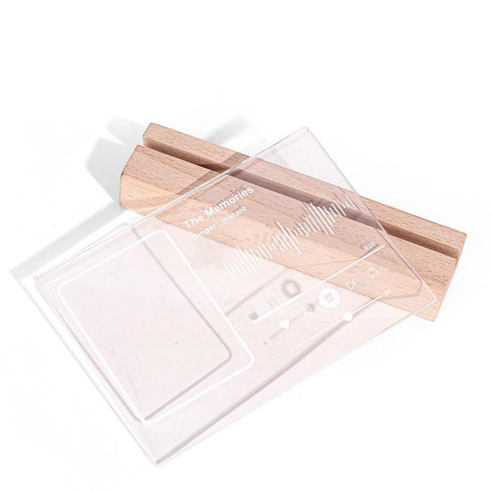 Muvako Giá Đỡ Đèn led 3 inch / Máy Ảnh Để Bàn Bằng acrylic Trong Suốt Chuyên Nghiệp Cho fujifilm instax mini ofiice