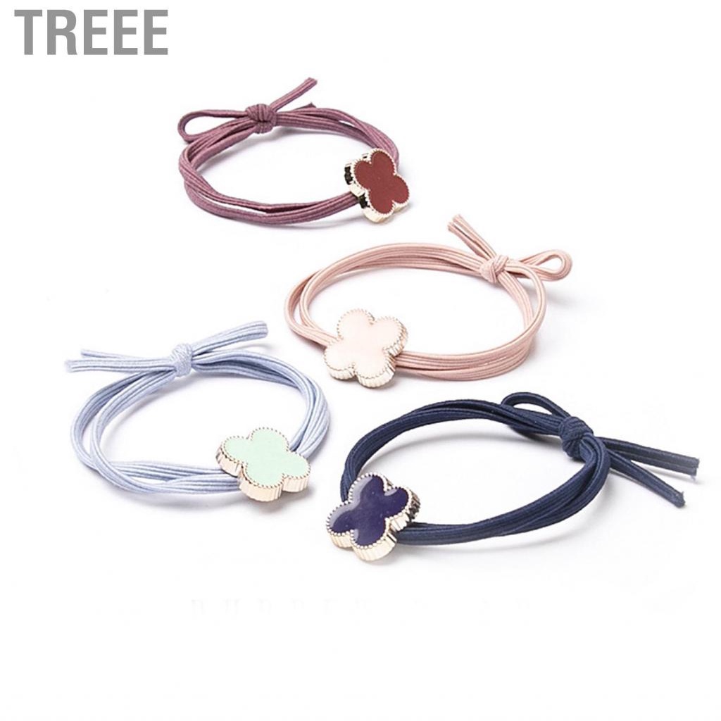 Treee Elegant Hair Tie Women Girls Fashionable Cute Rope Ponytail Holder for Dating Holiday Party