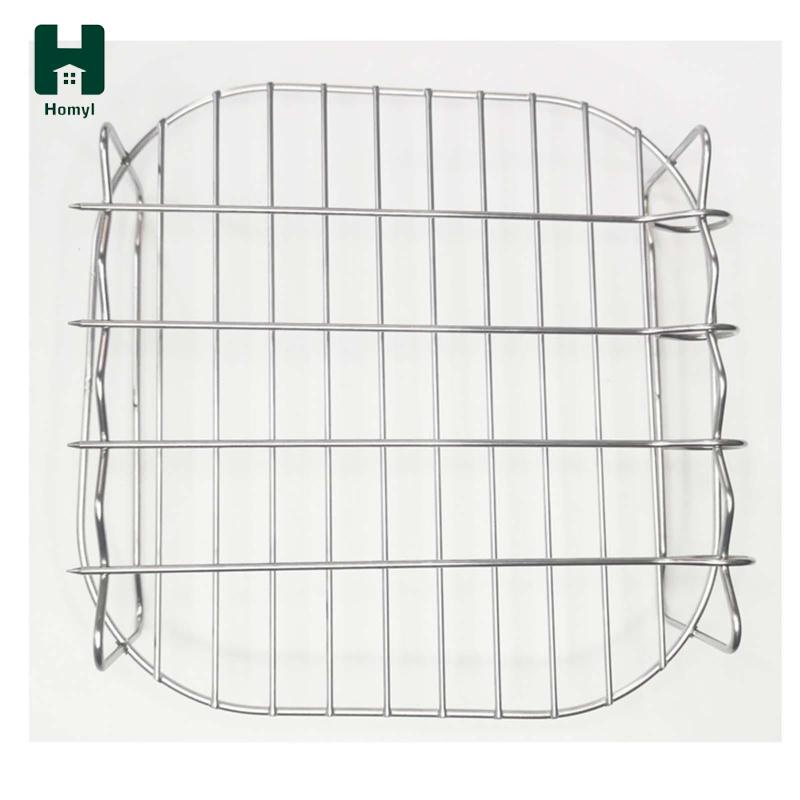 Khay nướng xiên HOMYL hai tầng thay thế cho bếp nướng BBQ/ pizza/ bánh mì/ nồi chiên không dầu