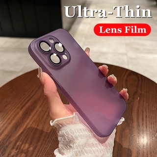 Ultra Ốp Điện Thoại Mềm Nhám Trong Mờ Siêu Mỏng 0.38mm Có Tấm Bảo Vệ camera Cho iphone 15 14 13 12 11 pro max 14 plus 11 pro